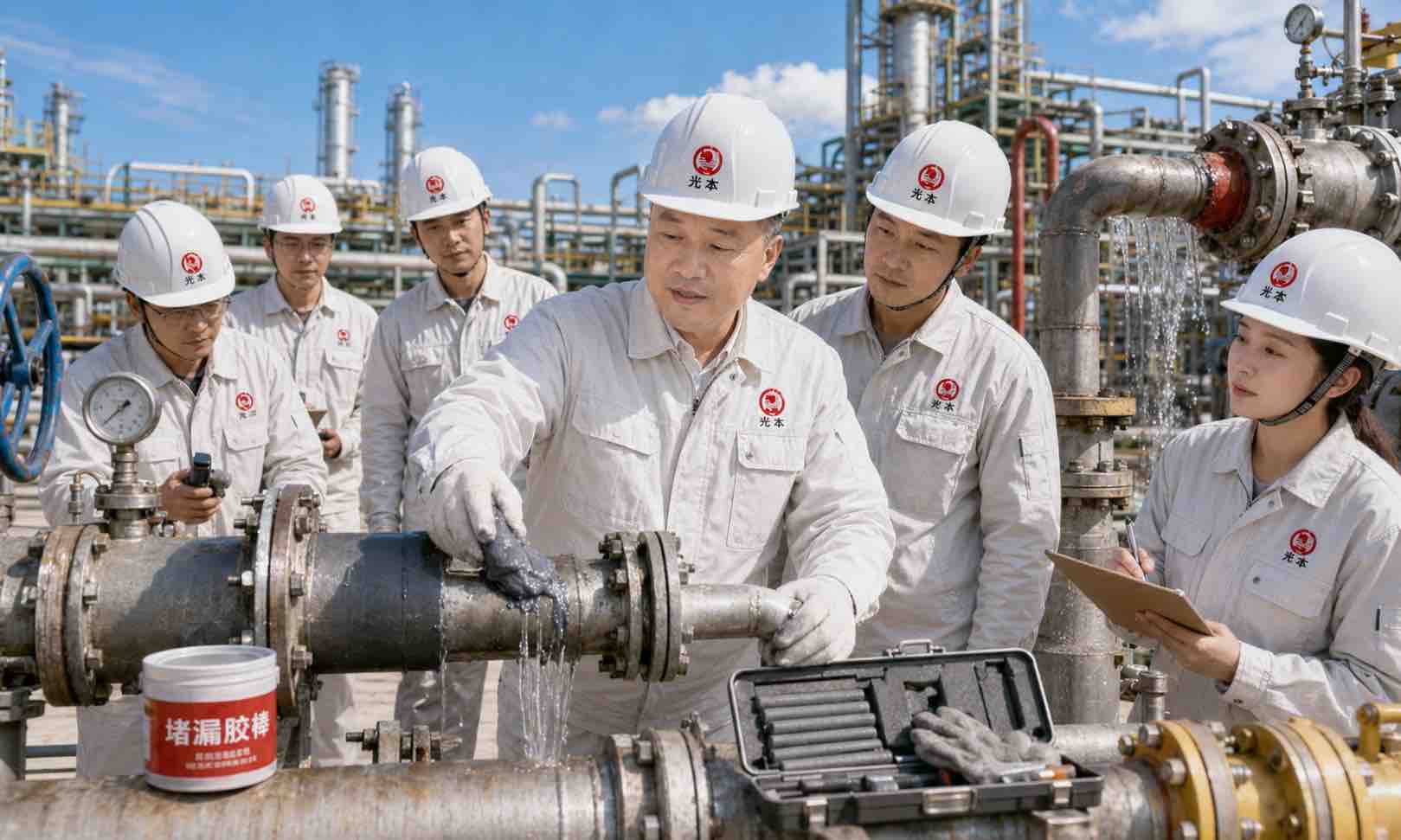 堵漏胶棒适合哪些泄漏现场，不适合哪些危险工况施工配图